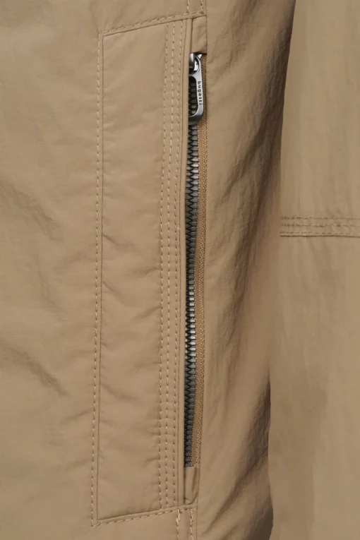 Herren Bugatti Stehkragenjacke mit einrollbarer Kapuze