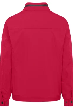 Herren Bugatti Stehkragenjacke mit einrollbarer Kapuze