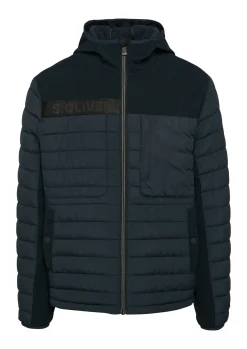 Herren s.Oliver Steppjacke im Materialmix