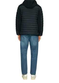 Herren s.Oliver Steppjacke im Materialmix
