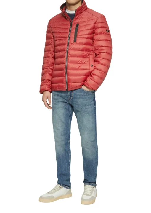 Herren s.Oliver Steppjacke mit sportiven Kontrastdetails