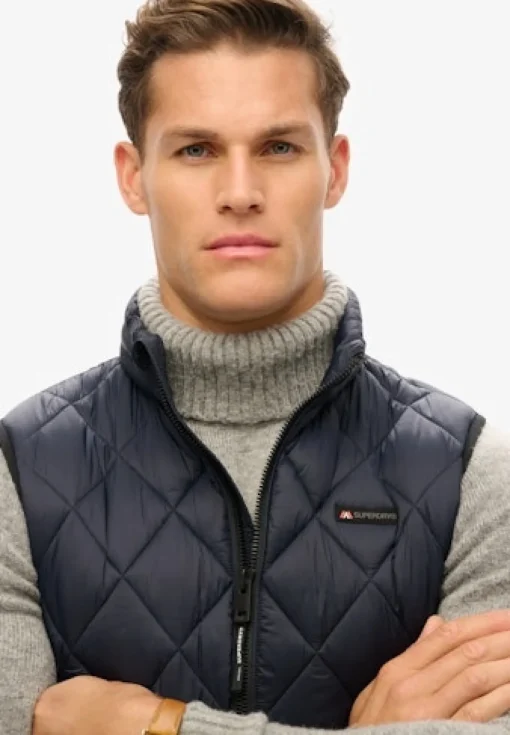 Herren Superdry Steppweste