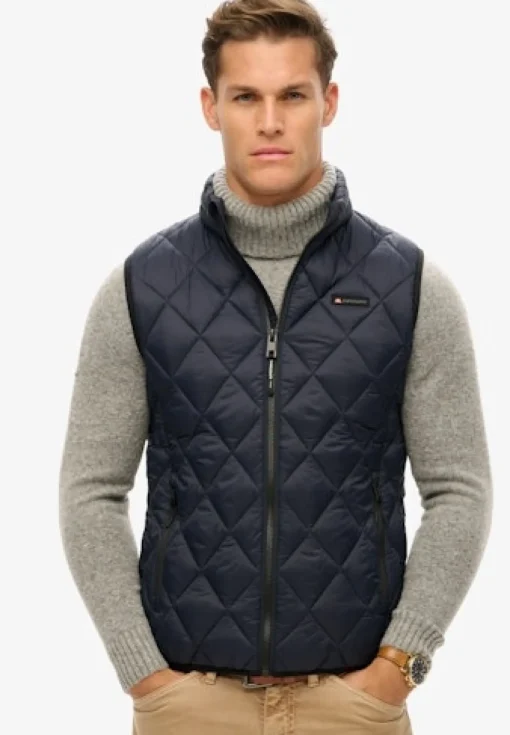 Herren Superdry Steppweste