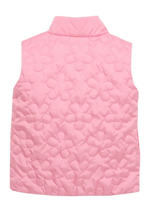 Kinder s.Oliver Steppweste mit Blümchen-Muster und Stehkragen