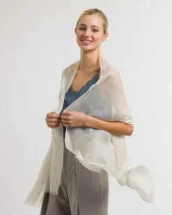 Damen Fraas Stola mit zartem Glitzer