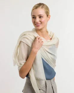 Damen Fraas Stola mit zartem Glitzer