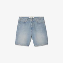 Herren Lacoste Straight Fit-Bermudashorts aus Denim