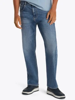Herren Tommy Jeans Straight Leg Jeans mit Fade Effekt