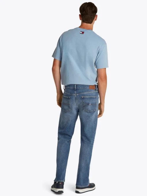Herren Tommy Jeans Straight Leg Jeans mit Fade Effekt
