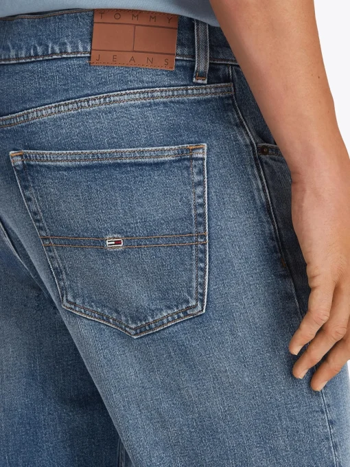 Herren Tommy Jeans Straight Leg Jeans mit Fade Effekt