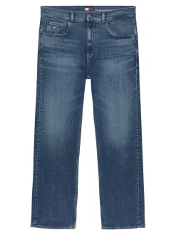 Herren Tommy Jeans Straight Leg Jeans mit Fade Effekt