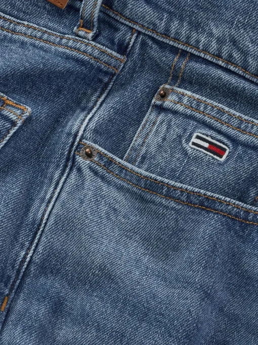 Herren Tommy Jeans Straight Leg Jeans mit Fade Effekt