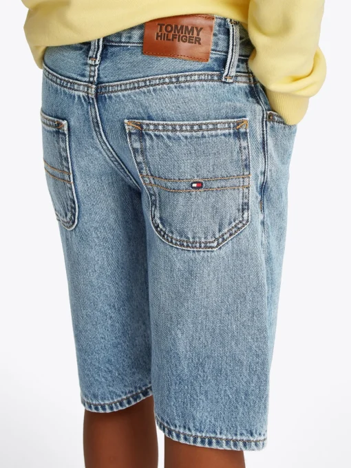 Kinder Tommy Hilfiger Straight Leg Jeansshorts