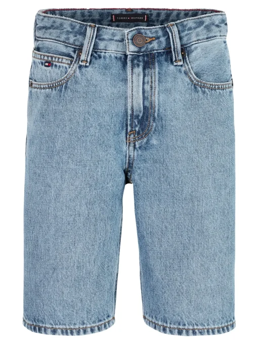 Kinder Tommy Hilfiger Straight Leg Jeansshorts