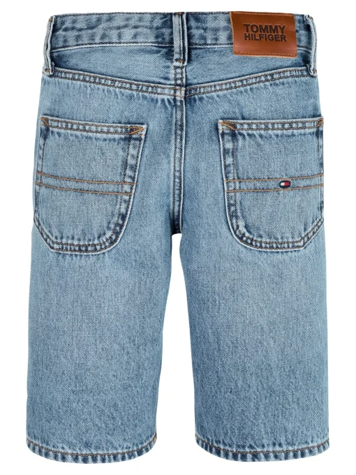 Kinder Tommy Hilfiger Straight Leg Jeansshorts
