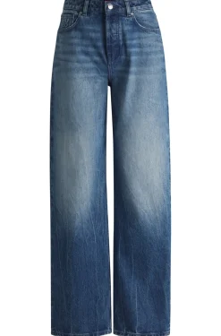 Damen Hugo Red Straight-Fit Wide Leg Jeans