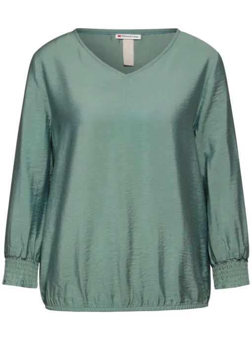 Damen Street One Damen Bluse mit Smock-Detail