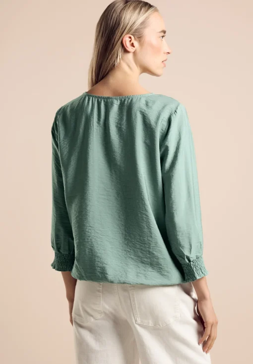 Damen Street One Damen Bluse mit Smock-Detail