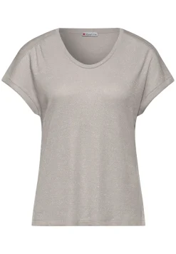 Damen Street One Damen T-Shirt im Glanz-Look