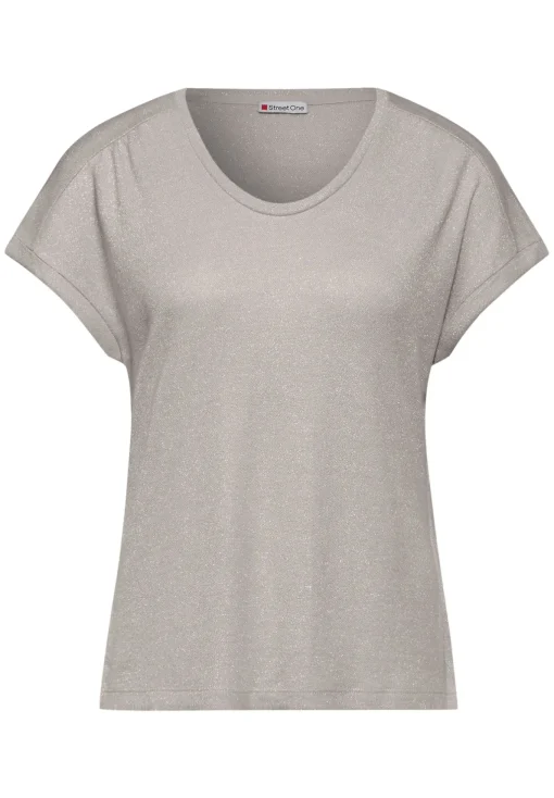Damen Street One Damen T-Shirt im Glanz-Look