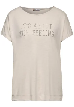 Damen Street One Damen T-Shirt mit Schriftzug