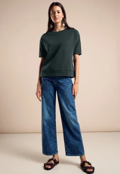 Damen Street One Damen T-Shirt mit Silk-Look