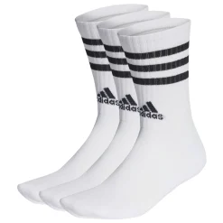Damen Adidas 3-Streifen Cushioned Crew Socken, 3 Paar