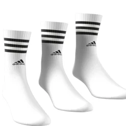 Damen Adidas 3-Streifen Cushioned Crew Socken, 3 Paar