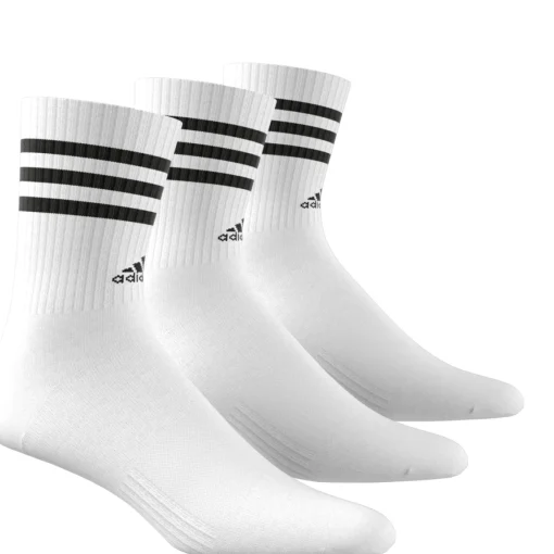 Damen Adidas 3-Streifen Cushioned Crew Socken, 3 Paar