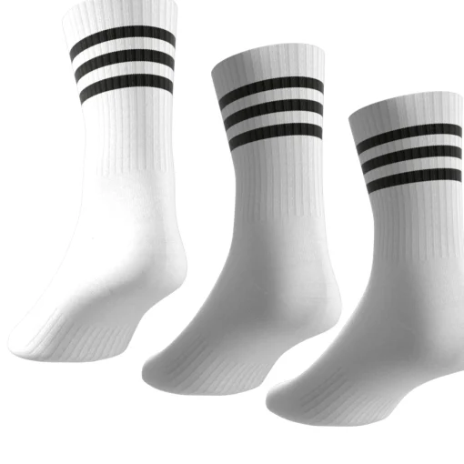 Damen Adidas 3-Streifen Cushioned Crew Socken, 3 Paar