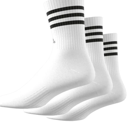 Damen Adidas 3-Streifen Cushioned Crew Socken, 3 Paar