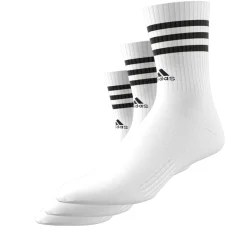 Damen Adidas 3-Streifen Cushioned Crew Socken, 3 Paar