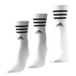 Damen Adidas 3-Streifen Cushioned Crew Socken, 3 Paar
