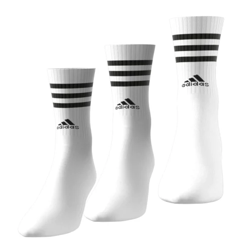 Damen Adidas 3-Streifen Cushioned Crew Socken, 3 Paar