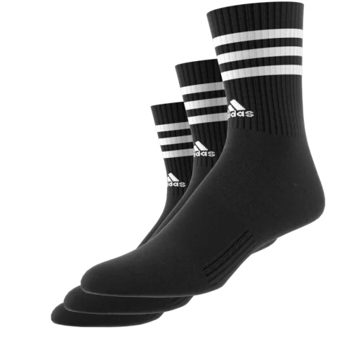 Damen Adidas 3-Streifen Cushioned Crew Socken, 3 Paar