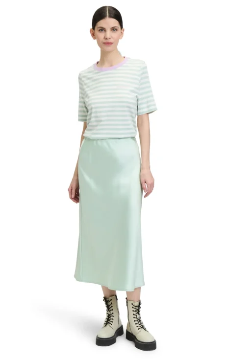 Damen Cartoon Streifenshirt