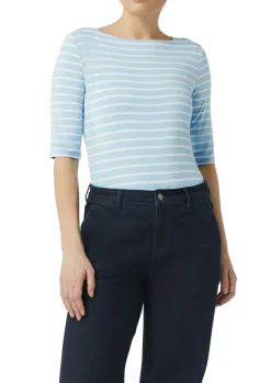 Damen Comma Streifenshirt im Slim Fit