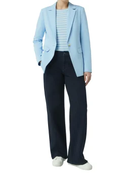 Damen Comma Streifenshirt im Slim Fit