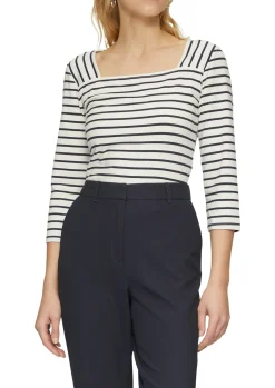 Damen s.Oliver BLACK LABEL Streifenshirt mit Karree-Ausschnitt