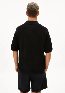 Herren armedangels Strick Polo T-Shirt Regular Fit aus Bio-Baumwolle EDUAARDO