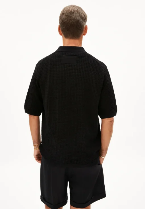 Herren armedangels Strick Polo T-Shirt Regular Fit aus Bio-Baumwolle EDUAARDO
