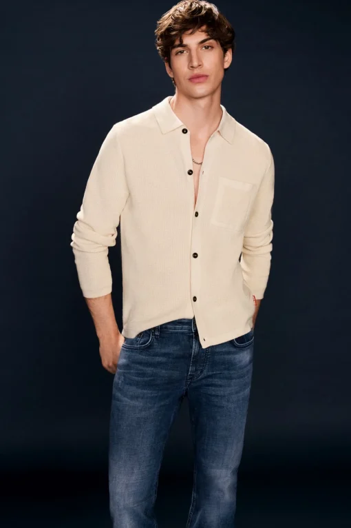 Herren JOOP! Jeans Strick-Hemd Orlano