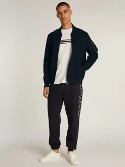 Herren Tommy Hilfiger Strickjacke mit Baseball Kragen