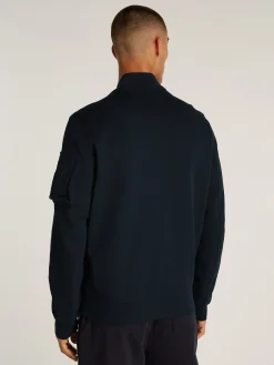 Herren Tommy Hilfiger Strickjacke mit Baseball Kragen