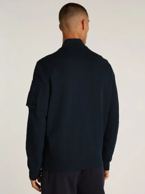 Herren Tommy Hilfiger Strickjacke mit Baseball Kragen
