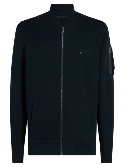Herren Tommy Hilfiger Strickjacke mit Baseball Kragen