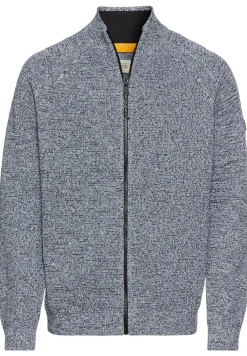 Herren Camel Active Strickjacke mit Stehkragen