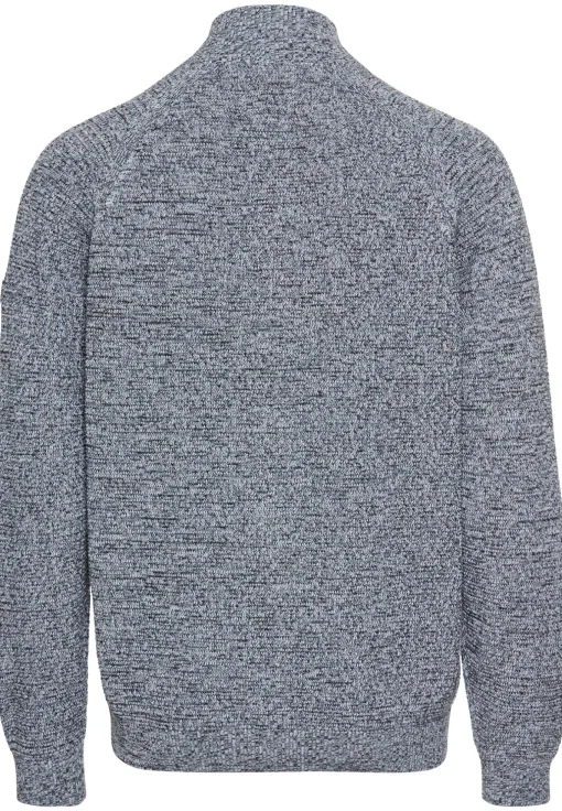 Herren Camel Active Strickjacke mit Stehkragen