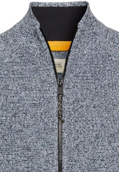 Herren Camel Active Strickjacke mit Stehkragen