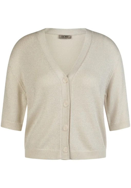 Damen Lecomte Strickjacke mit V-Ausschnitt